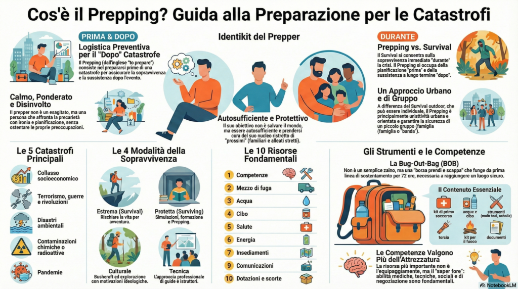 cosa è il prepping - infografica